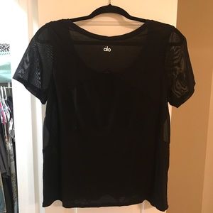 ALO Yoga Mesh Short Sleeve Top